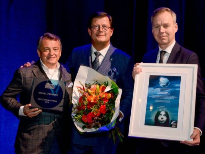 Uitreiking van de KMO-Carrièreprijs aan een verdienstelijk ondernemer